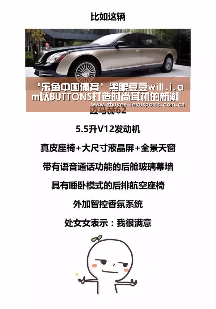 ‘乐鱼中国体育’黑眼豆豆will.i.am以BUTTONS打造时尚耳机的新潮流主义(图1) 乐鱼中国体育